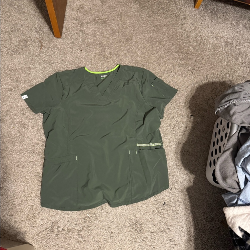 Green Scrub Top